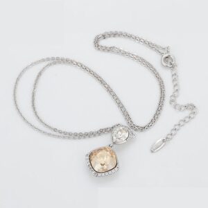 Alternative view of Selvianne platinum plated nyaklánc